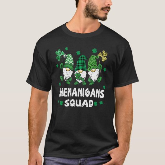 T-shirt Shenanigans Squad Jour de la Saint Patrick Gnomes (Devant)