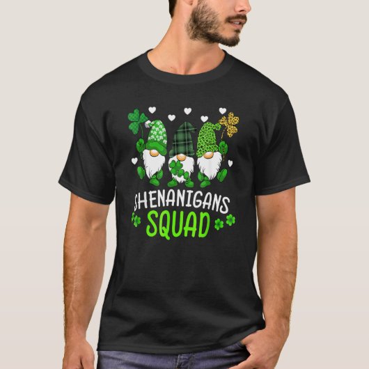 T-shirt Shenanigans Squad Jour de la Saint Patrick Gnomes (Devant)