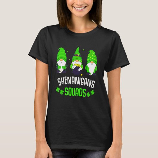 T-shirt Shenanigans Squad Jour de la Saint Patrick Gnomes (Devant)