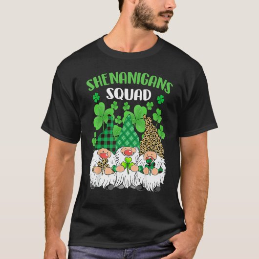 T-shirt Shenanigans Squad Jour de la Saint Patrick Gnomes (Devant)