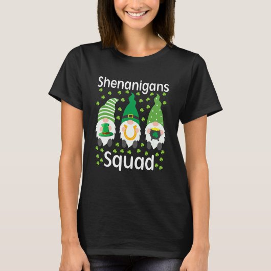 T-shirt Shenanigans Squad Jour de la Saint Patrick Gnomes  (Devant)