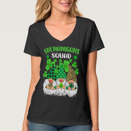 T-shirt Shenanigans Squad Jour de la Saint Patrick Gnomes (Devant)