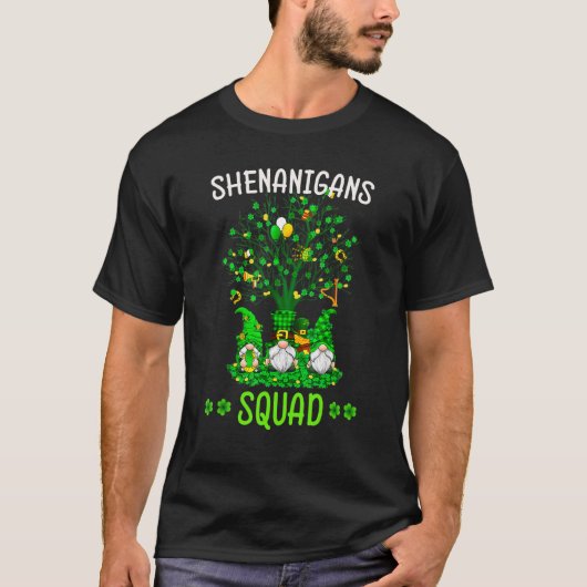 T-shirt Shenanigans Squad Jour de la Saint Patrick Gnomes  (Devant)