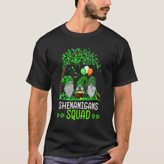 T-shirt Shenanigans Squad Jour de la Saint Patrick Gnomes (Devant)