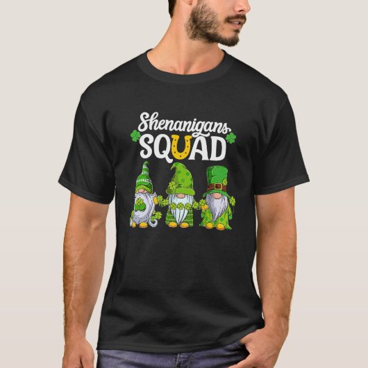 T-shirt Shenanigans Squad Jour de la Saint Patrick Gnomes (Devant)