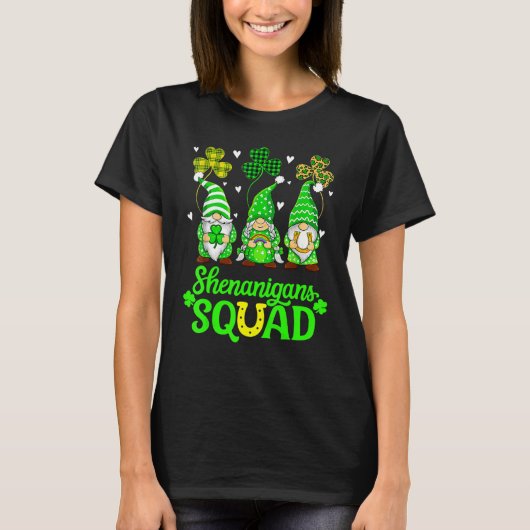 T-shirt Shenanigans Squad Jour de la Saint Patrick Gnomes  (Devant)