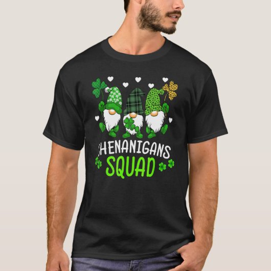 T-shirt Shenanigans Squad Jour de la Saint Patrick Gnomes (Devant)