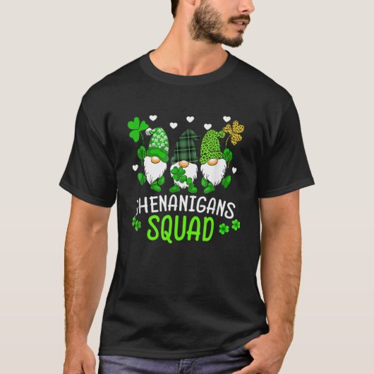 T-shirt Shenanigans Squad Jour de la Saint Patrick Gnomes  (Devant)