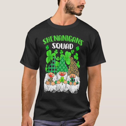 T-shirt Shenanigans Squad Jour de la Saint Patrick Gnomes  (Devant)