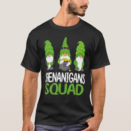 T-shirt Shenanigans Squad Jour de la Saint Patrick Gnomes (Devant)