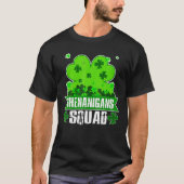 T-shirt Shenanigans Squad Jour de la Saint Patrick Shamroc (Devant)