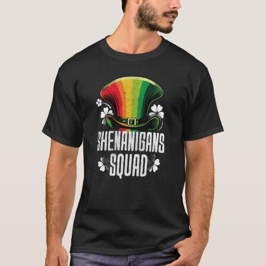 T-shirt Shenanigans Squad St Patricks C Leaf (Devant)