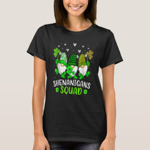 T-shirt Shenanigans Squad St Patrick's Day Gnomes Green Fu