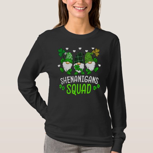 T-shirt Shenanigans Squad St Patrick's Day Gnomes Green Fu (Devant)