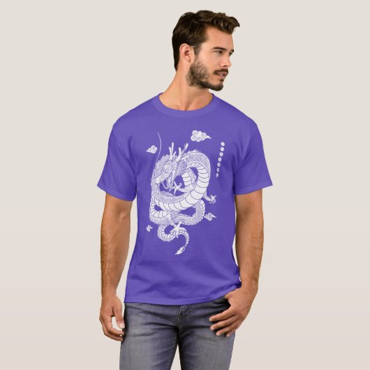 T-shirt ShenlongWhite (Devant entier)