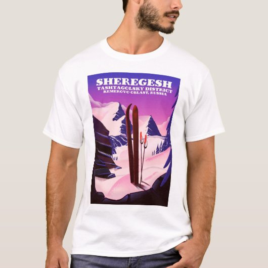 T-shirt Sheregesh, Kemerovo Oblast Russie (Devant)