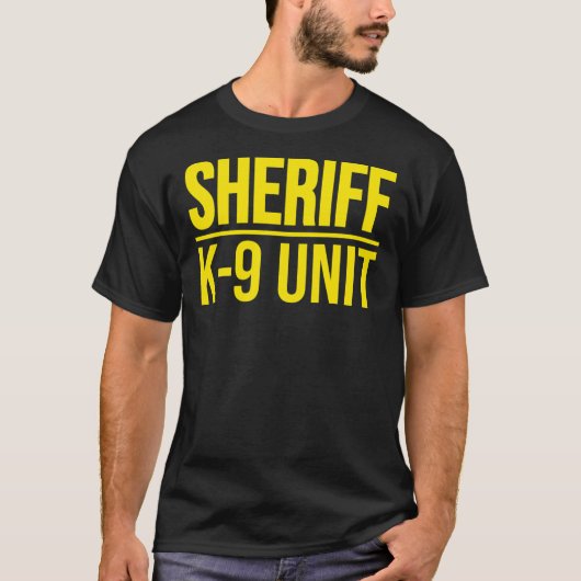 T-SHIRT SHERIFF K-9 UNIT POLICE CHIEN UNIFORME OFFICIER CO (Devant)
