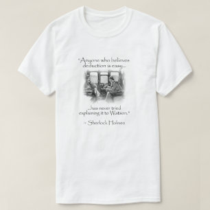 T-shirt Sherlock Holmes - Citations modernes erronées
