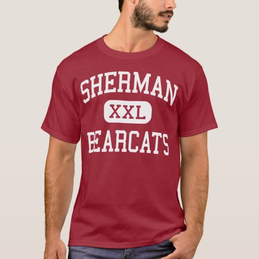 T-shirt Sherman - Bearcats - lycée - Sherman le Texas (Devant)