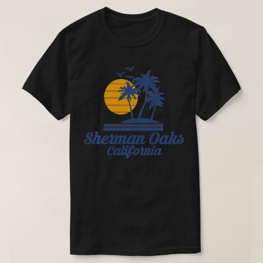 T-shirt Sherman Oaks California CA Beach City (Design devant)