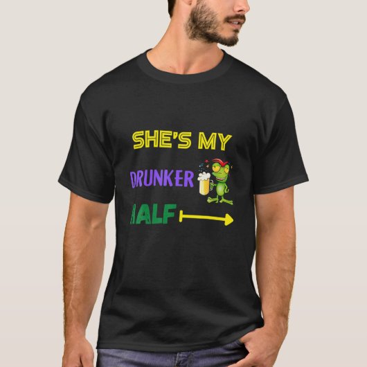 T-shirt She's My Drunker Half (Devant)