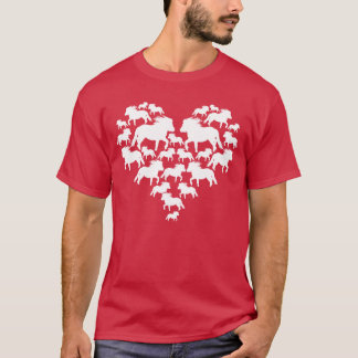 T-shirt Shetland Pony Heart Ride Horses Shetty ami