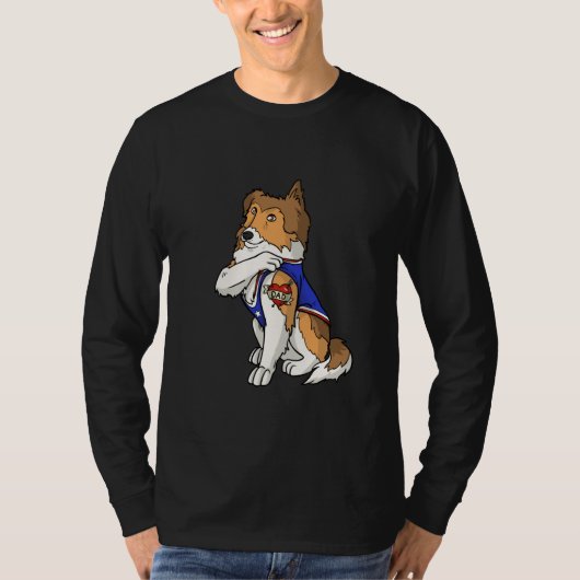 T-shirt Shetland Sheepdog Dog Love Dad Puppy Owner (Devant)