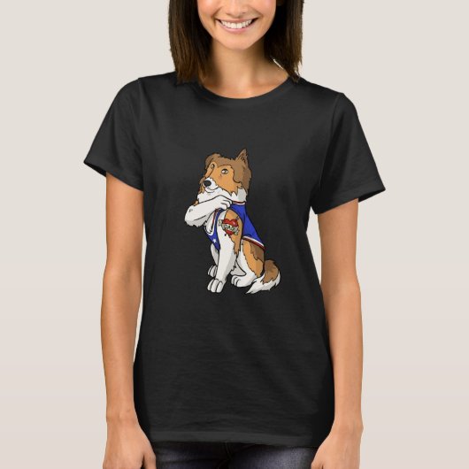 T-shirt Shetland Sheepdog Dog Love Dad Puppy Owner (Devant)