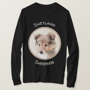 T-shirt Shetland Sheepdog Puppy Peinture Chien original ar
