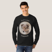 T-shirt Shetland Sheepdog Puppy Peinture Chien original ar (Devant entier)