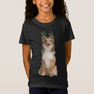T-Shirt Shetland Sheepdog Reindeer Christmas Dog