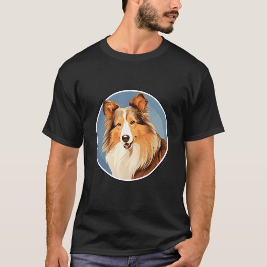 T-shirt Shetland Sheepdog Sheltie Dog Breed (Devant)