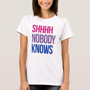 T-shirt Shhh Personne ne sait que je suis bisexuel