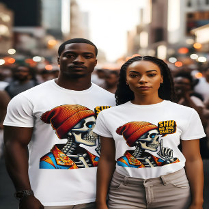 T-shirt SHHH... Personne Ne Se Soucie Du Squelette Message