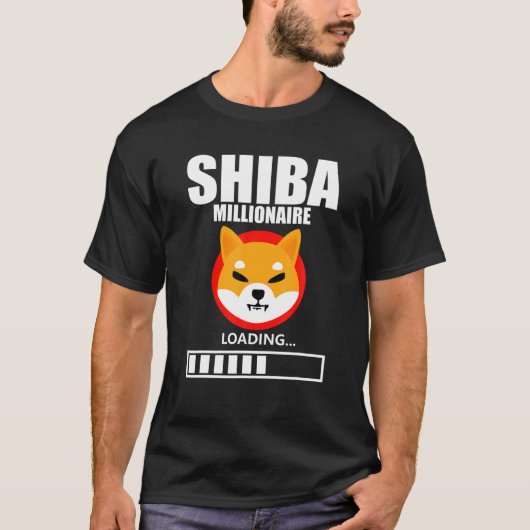 T-shirt Shiba Coin CryptoCurrency Shiba Crypto Millionaire (Devant)