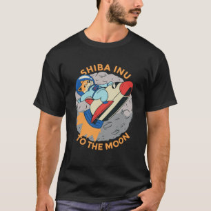 T-shirt Shiba Inu à la lune Bitcoin Crypto Doge Coin Tok