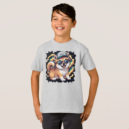 T-shirt Shiba Inu Chien Chien Enfants (Devant entier)