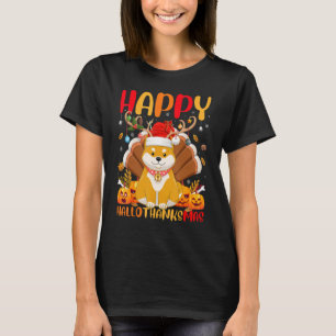 T-shirt Shiba Inu Chien Happy Shiba Inu Hellothanksmas