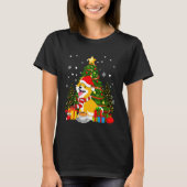 T-shirt Shiba Inu Chien Noël Est Café Arbre Léger Noël (Devant)