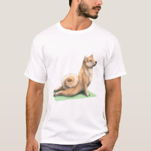 T-shirt Shiba Inu Chien Yoga Pose Méditation Zen Exercice