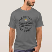 T-shirt Shiba Inu Coin En Crypto Nous Avons Confiance En C (Devant)