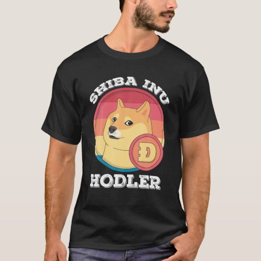 T-shirt Shiba Inu Hodler Crypto Token Coin Cryptomonnaie (Devant)