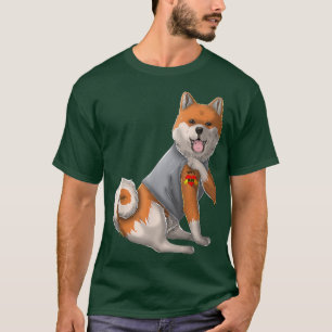 T-shirt Shiba Inu I Love Mom Tattoo Dog Da de la mère drôl