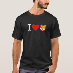 T-shirt Shiba Inu I Love Shiba Token Coin Crypto Shiba Arm