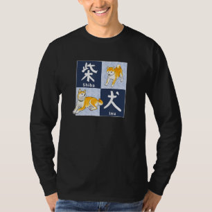 T-shirt Shiba Inu Japonaise Calligraphie & Shiba Friends P