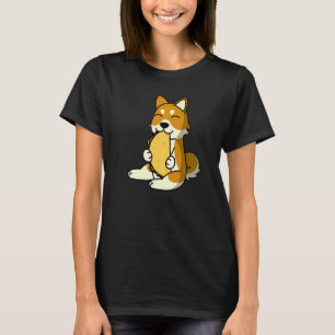 T-shirt Shiba Inu mangeant un Taco Dog
