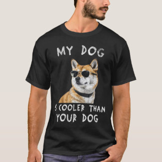 T-shirt Shiba Inu Mon chien est plus cool que votre chien 