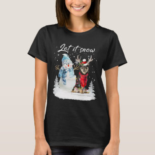 T-shirt Shiba Inu Père Noël Chien Noël Snowman Xmas Pyjama