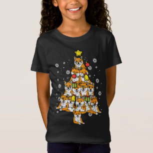 T-Shirt Shiba Inu sapin de Noël Xmas Akita Chien