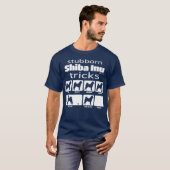 T-shirt Shiba Inu Tricks têtus (Devant entier)